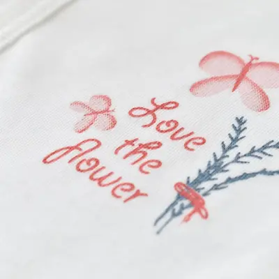 Bibaby Unisex Organik Zıbın Takımı Wild Flowers Prematüre Spring Blue - 11