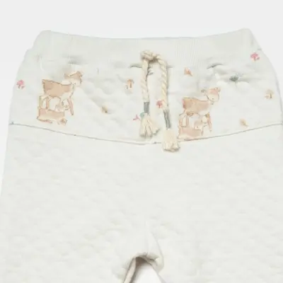 Bibaby Unisex Pantolon Little  Deer Mint - Powder - 4