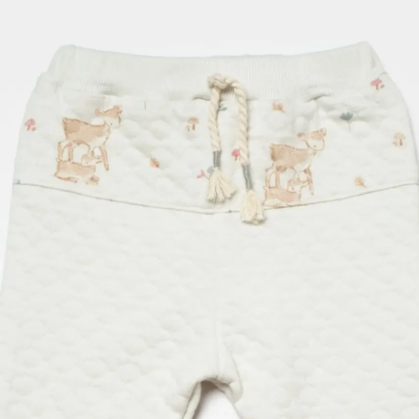 Bibaby Unisex Pantolon Little  Deer Mint - Powder - 8