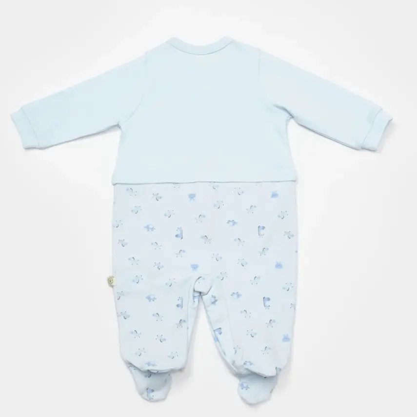 Bibaby Unisex Salopet Sweet Friends Mavi - 3