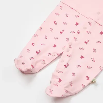 Bibaby Unisex Salopet Sweet Friends Pembe - 4