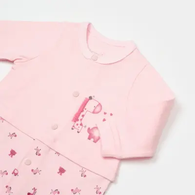 Bibaby Unisex Salopet Sweet Friends Pembe - 3