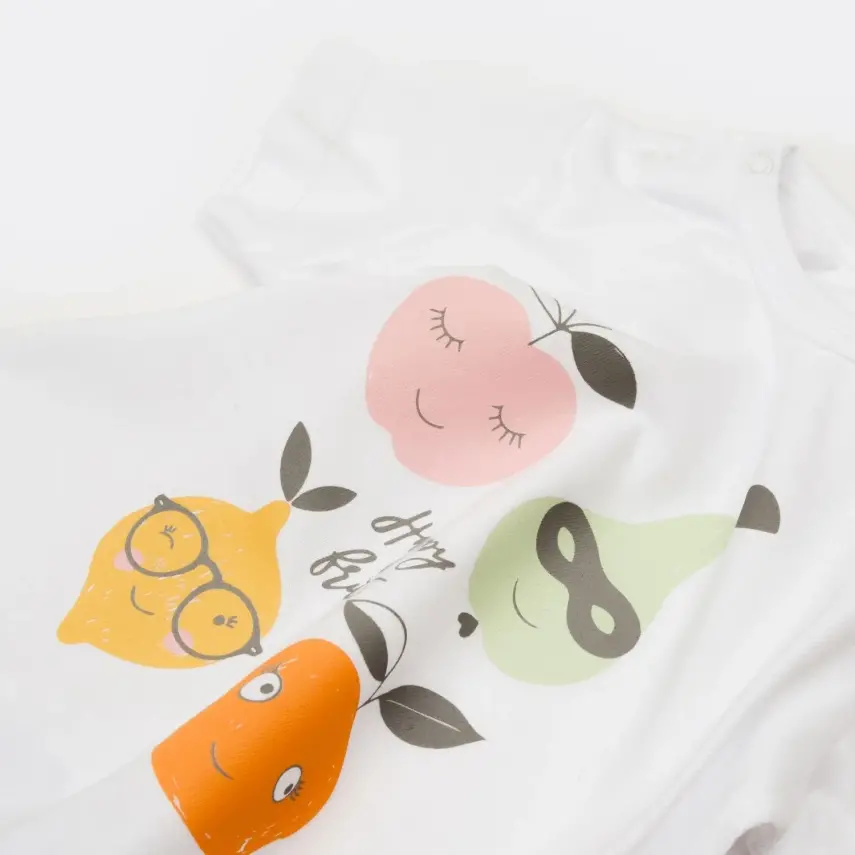 Bibaby Unisex T-Shirt Bimini The Fruit Beyaz - 10