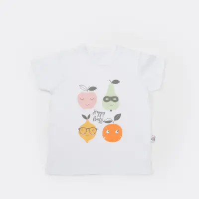 Bibaby Unisex T-Shirt Bimini The Fruit Beyaz - 14