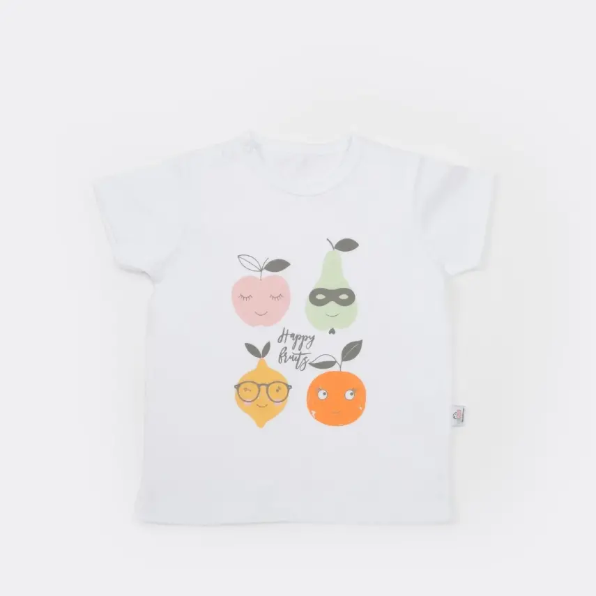 Bibaby Unisex T-Shirt Bimini The Fruit Beyaz - 14