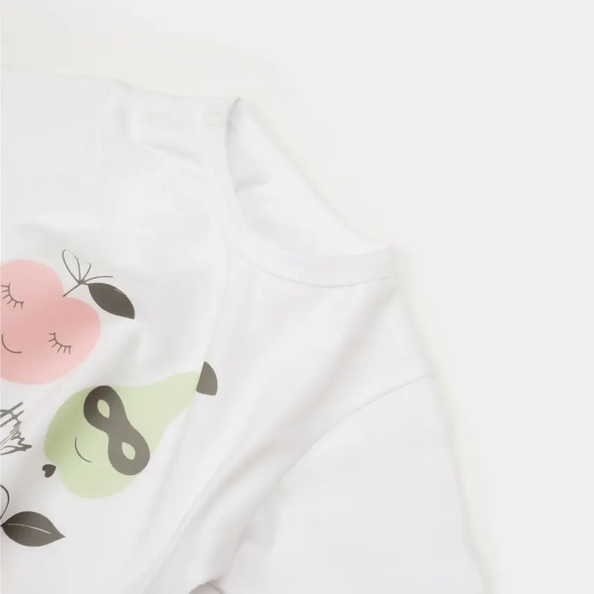 Bibaby Unisex T-Shirt Bimini The Fruit Beyaz - 13