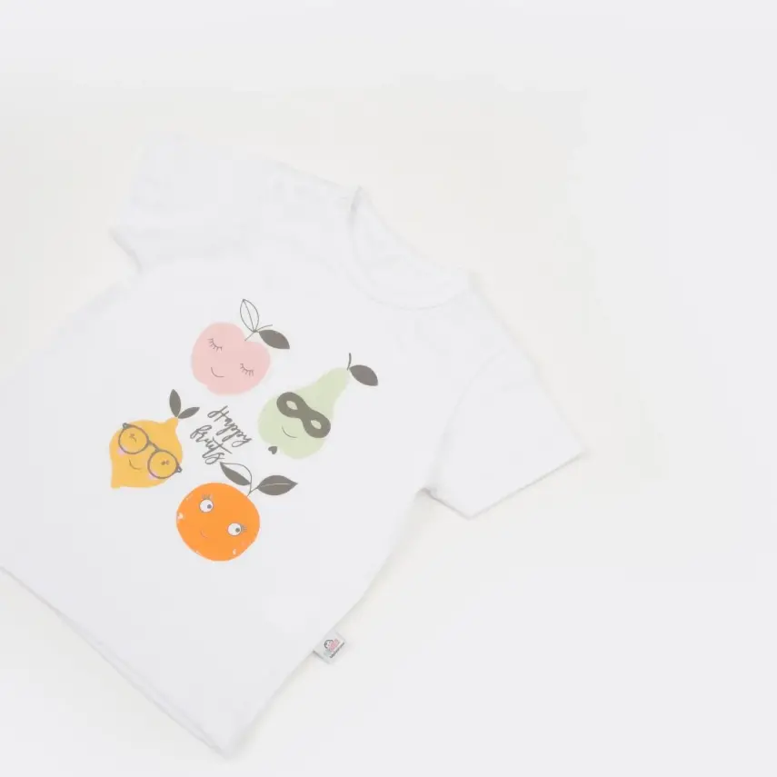 Bibaby Unisex T-Shirt Bimini The Fruit Beyaz - 2