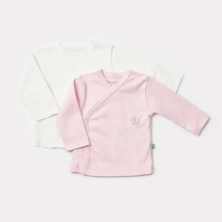 Bibaby Unisex Zıbın İç Dış Organik Nature Pembe - 1