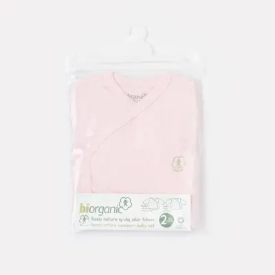 Bibaby Unisex Zıbın İç Dış Organik Nature Pembe - 3