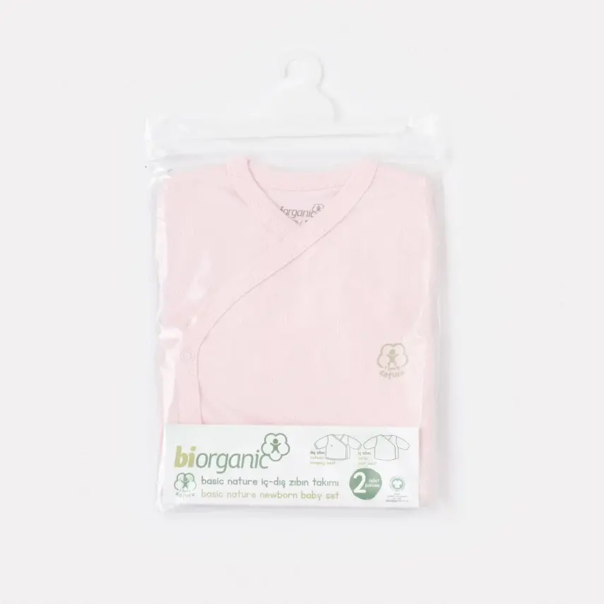 Bibaby Unisex Zıbın İç Dış Organik Nature Pembe - 3