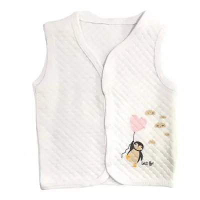 Bibaby Yelek Kapitone Lets Fly Beyaz