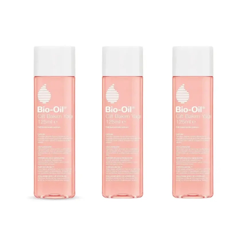 Bio-Oil Çatlak Karşıtı & Nemlendirici Cilt Bakım Yağı Yeni Formül 125 ml*3 - 1
