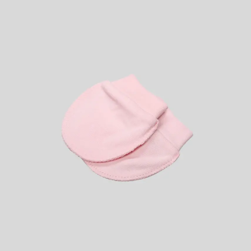 Bistyle 2li Kız Bebek  Eldiven Penye Basic Ekru - Pembe - 2