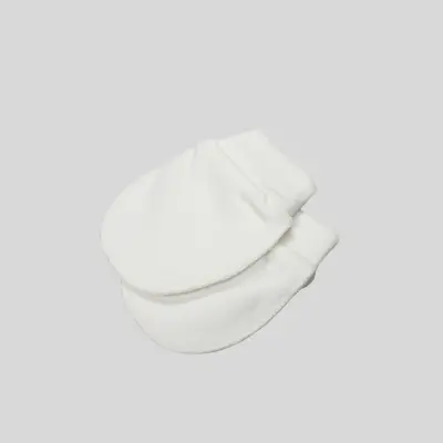 Bistyle 2li Penye Erkek Bebek Eldiven Basic Beyaz - Mavi - 3