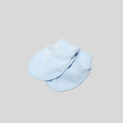 Bistyle 2li Penye Erkek Bebek Eldiven Basic Beyaz - Mavi - 2