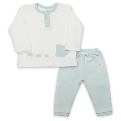 Bistyle 2li Takım Hello World Mint - Ekru