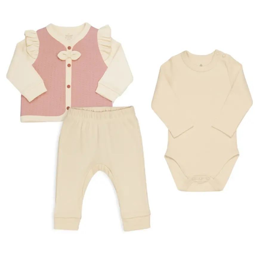 Bistyle 3lü Takım Princess Ekru - Pembe - 1