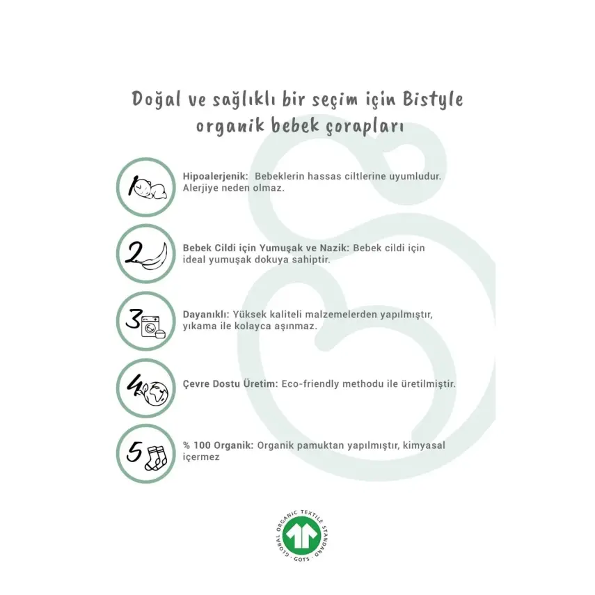 Bistyle Çorap Külotlu Kaymaz Penye Basic Pembe - 4