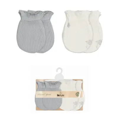 Bistyle Eldiven 2li Flying Elephant Ekru - Gri