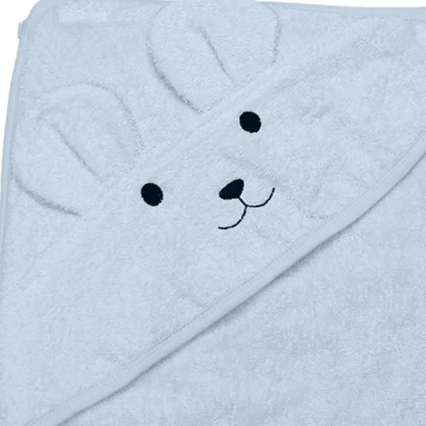 Bistyle Erkek Bebek Havlu Luluco Bear 75x75cm Mavi - 2