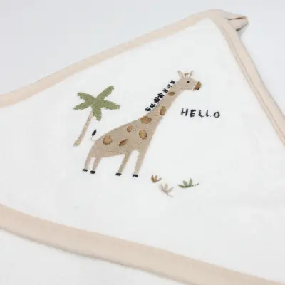 Bistyle Erkek Havlu Hello Graffe Ekru - Bej - 2