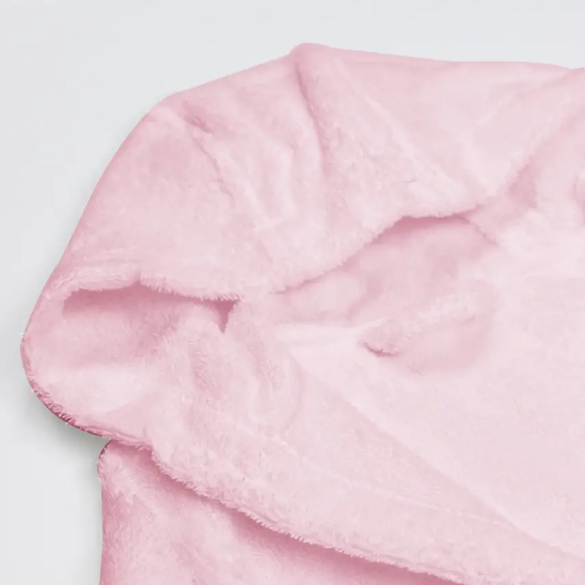 Bistyle Kız Bebek Bornoz Luluco Rabbit And Friends Pembe - 2