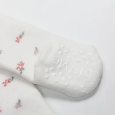 Bistyle Kız Çorap Külotlu Havlu Kaymaz Blossom Ekru - 7