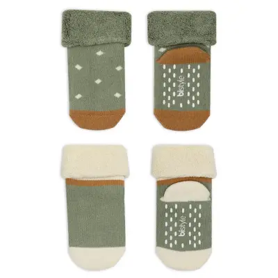 Bistyle Kız Çorap Soket Havlu 2li Kaymaz Point Girl Nil - 4