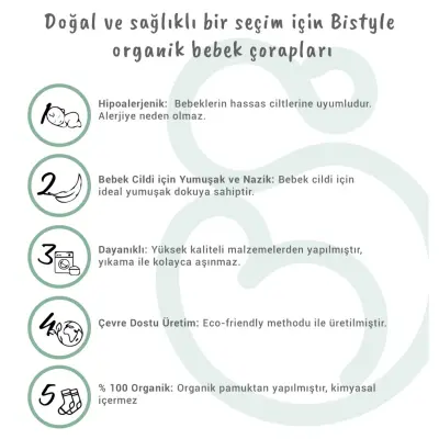 Bistyle Kız Çorap Soket Havlu 2li Kaymaz Point Girl Pudra - Pembe - 7