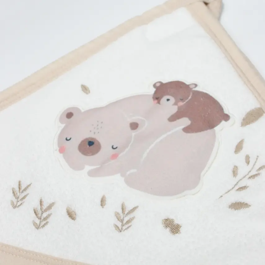 Bistyle Kız Havlu Family Bear Pembe - 2