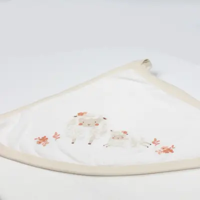 Bistyle Kız Havlu Fluffy And Lovely 85x90cm Bej - Somon - Ekru - 2