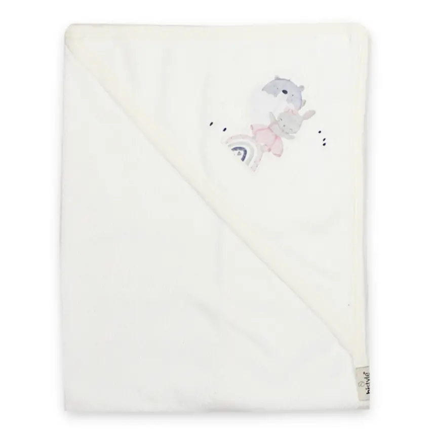 Bistyle Kız Havlu Rabbit In Love Pembe - 1