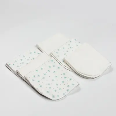 Bistyle Organik Ağız Mendili 6lı Stars Kutulu 20x20cm Nil - 2