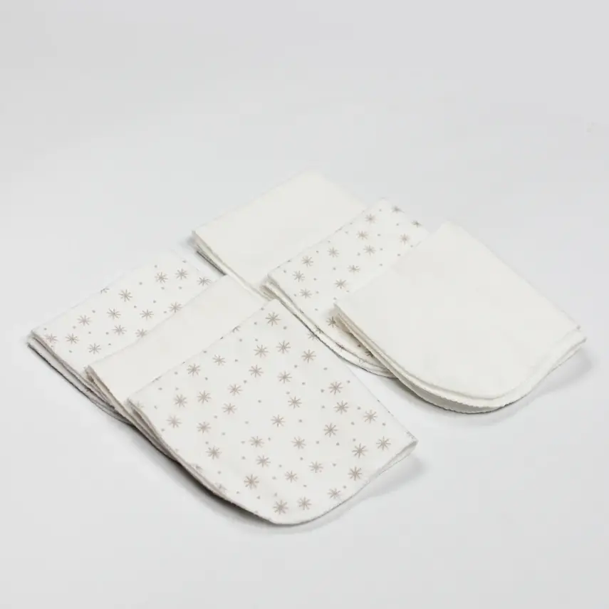 Bistyle Organik Mendil 6lı Stars Kutulu 20x20cm Bej - 2