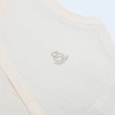 Bistyle Organik Yelek Waffle Natural Style Krem - 7