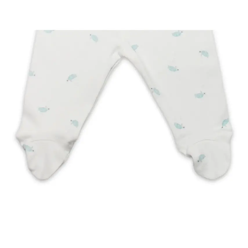 Bistyle Pantolon Patikli Hello World Mint - Ekru - 2