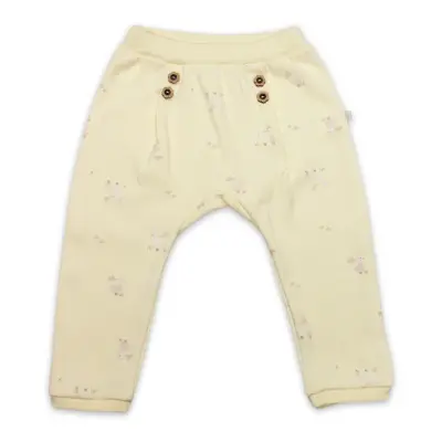 Bistyle Pantolon Patiksiz Welcome Baby Duck Sarı - Ekru - 4