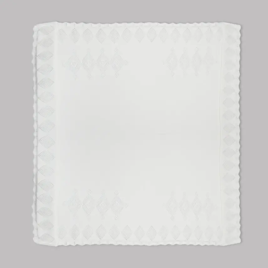 Bistyle Unisex Battaniye Triko Knitwear Colors Ekru - 3