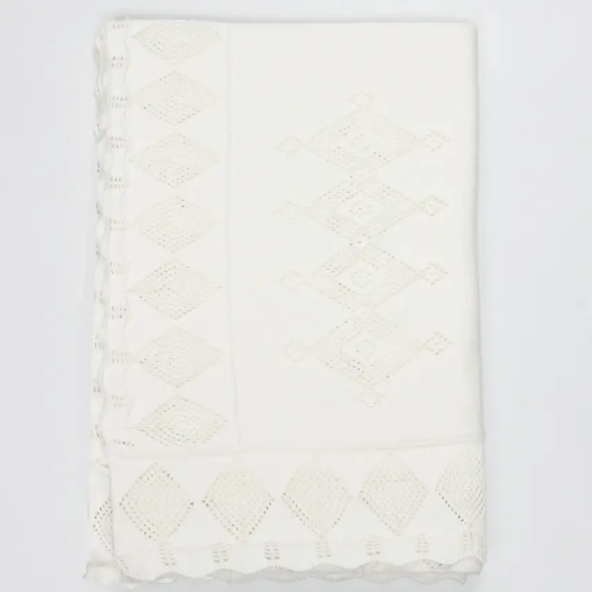 Bistyle Unisex Battaniye Triko Knitwear Colors Ekru - 2