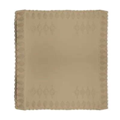 Bistyle Unisex Battaniye Triko Knitwear Colors Koyu Kahverengi - 4