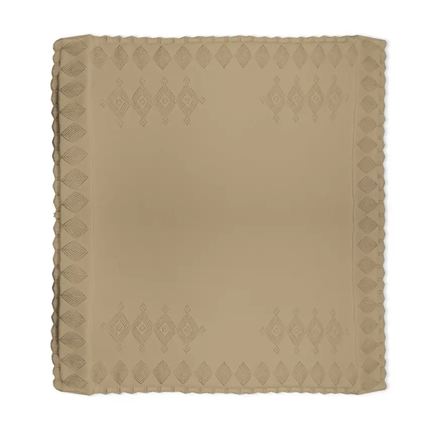 Bistyle Unisex Battaniye Triko Knitwear Colors Koyu Kahverengi - 4