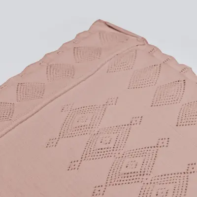 Bistyle Unisex Battaniye Triko Knitwear Colors Pembe - 6