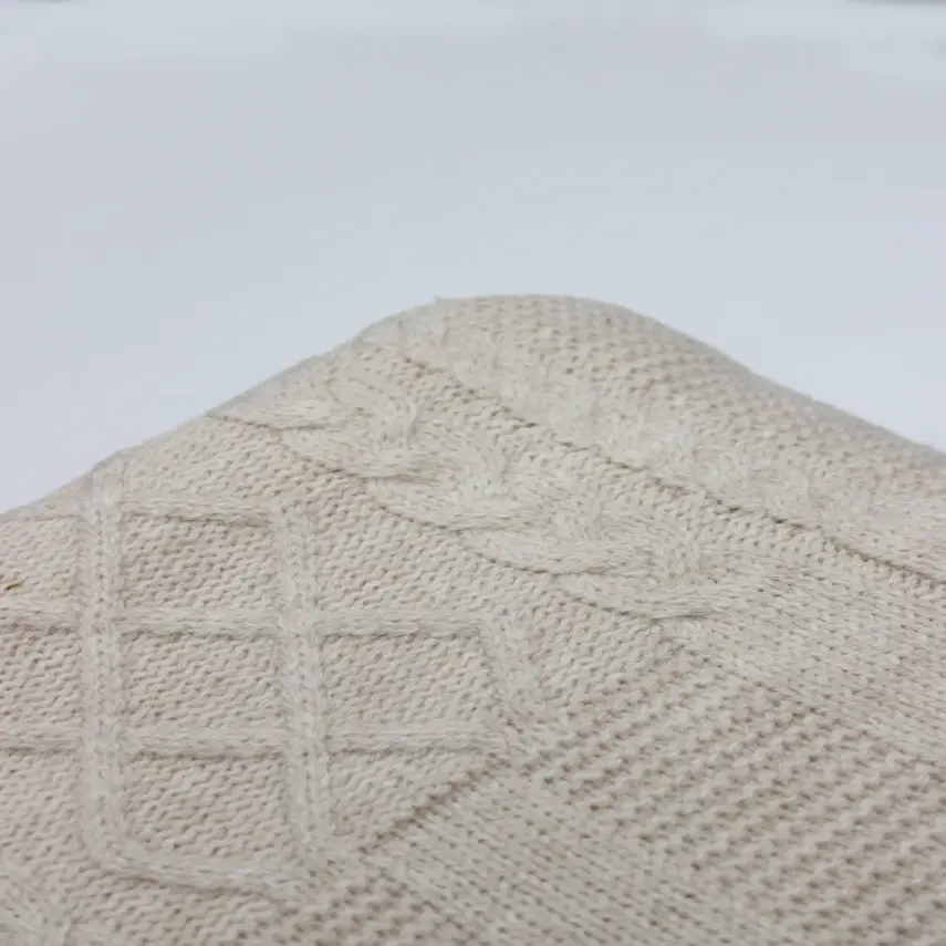 Bistyle Unisex Battaniye Welsoft Triko Winter Time 80x95cm Bej - 2