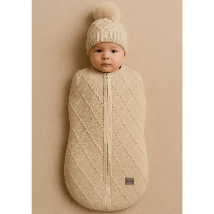 Bistyle Unisex Kundak Triko Bej - 1