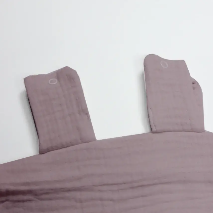 Bistyle Unisex Müslin Puset Yüz Örtüsü Fırfırlı Antrasit - 2