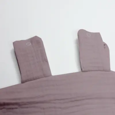 Bistyle Unisex Müslin Puset Yüz Örtüsü Püsküllü Antrasit - 2