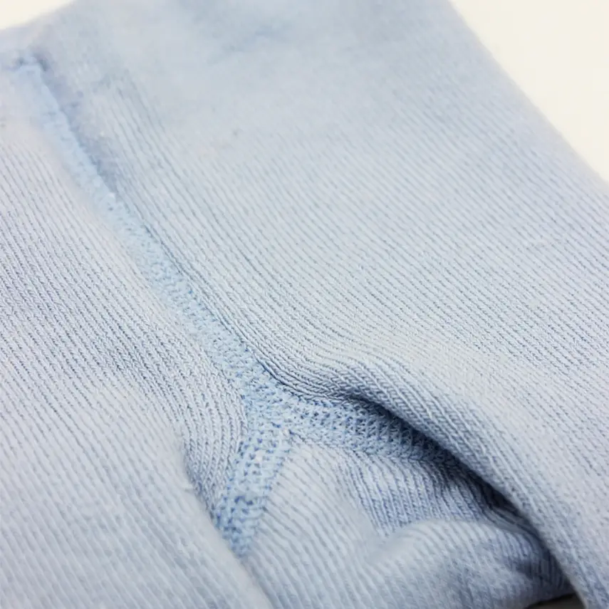 Bistyle Unisex Organik Çorap Külotlu Kaymaz Havlu Mavi - 3