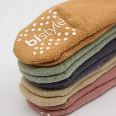 Bistyle Unisex Organik Çorap Külotlu Kaymaz Havlu Nil - 2