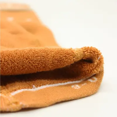 Bistyle Unisex Organik Çorap Külotlu Kaymaz Havlu Puanlı Hardal - 5