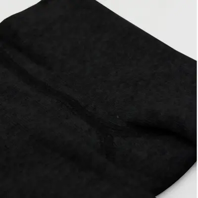 Bistyle Unisex Organik Çorap Külotlu Kaymaz Havlu Siyah - 10